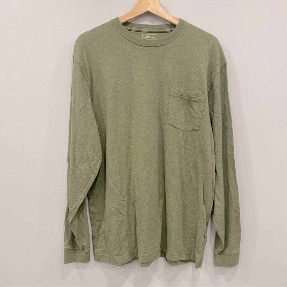 L.L. Bean Men's Green Long Sleeve Shirt